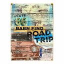 木製プレート ルート66 Route 66 BARN FIND ROAD TRIP Jタイプ アメリカンスタイル 木製パネル 200x270mm ビンテージ風 アメカジ アメリカ雑貨 木製 ロードプレート インテリア 看板 サインボード サインプレー ウッドパネル ヴィンテージ風 アンティーク風(3)