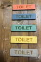 オーダー木製 カラーMDF製 13×3.5センチ トイレプレート スタッフオンリー TOILET STAFF ONLY 5カラー トイレサインプレート トイレマーク スタッフオンリーサインプレート スタッフオンリーマークネームプレート スタッフオンリープレート トイレマークTOILETプレート