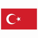 270x155mm トルコ Turkey 国旗 ステッカー カッティングシート シール National Flag 国 旗 塩ビ製