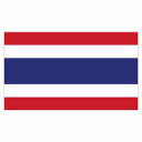 270x155mm タイ Thailand 国旗 ステッカー カッティングシート シール National Flag 国 旗 塩ビ製(3)