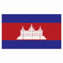 180x103mm カンボジア Cambodia 国旗 ステッカー カッティングシート シール National Flag 国 旗 塩ビ製