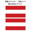 120x69mm 2枚セット オーストリア Austria 国旗 ステッカー カッティングシート シール National Flag 国 旗 塩ビ製