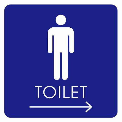 27x27cm トイレ 御手洗 TOILET トイレマーク B2男右ピクトサイン ステッカー シール カッティングシート 塩ビ製 サイン ウォールステッカー インテリア 施設 案内 27x27cm トイレ 御手洗 TOILET トイレマーク B2男右ピクトサイン ステッカー シール カッティングシート 塩ビ製 サイン ウォールステッカー インテリア 施設 案内