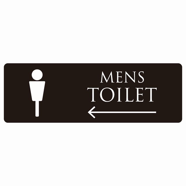 gC  TOILET ubN zCg MENS   sNgTC XebJ[ V[ r 27x9cm CeA { ē 