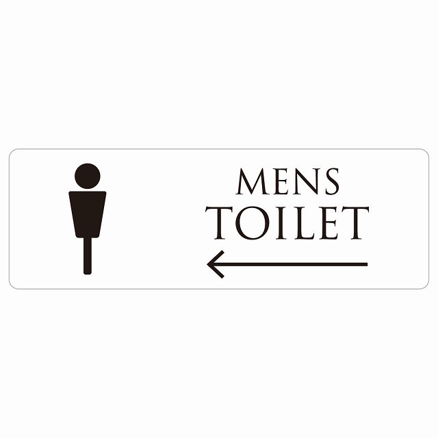 gC  TOILET zCg ubN MENS   sNgTC XebJ[ V[ r 27x9cm CeA { ē 