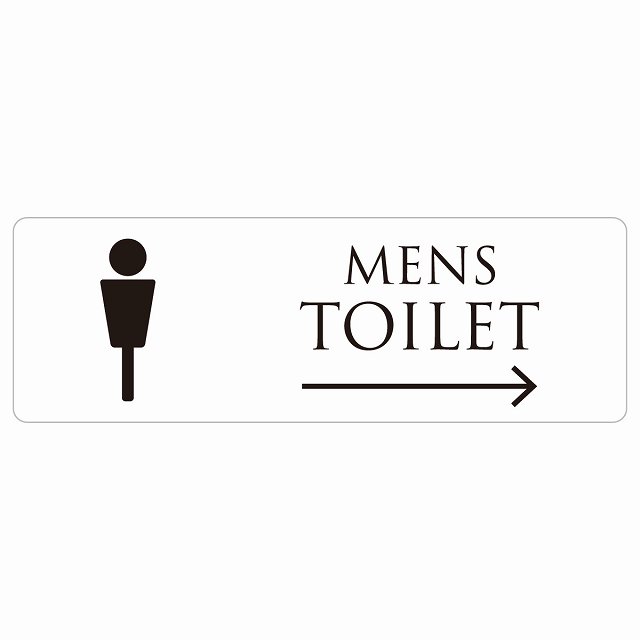 gC  TOILET zCg ubN MENS E  sNgTC XebJ[ V[ r 18x6cm CeA { ē 