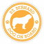 セーフティサイン ステッカー Dog on board ST. BERNARD セント・バーナード イエロー 直径13cm あおり運転 対策 カーステッカー 煽り運転対策 自動車用 650円