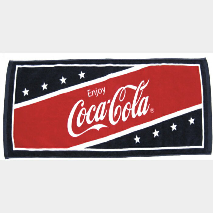 コカコーラ 星条旗 フェイスタオル アメリカン cocacola 日本製 綿 プリントタオル アメリカン雑貨 タオル おしゃれ かわいい カジュアル