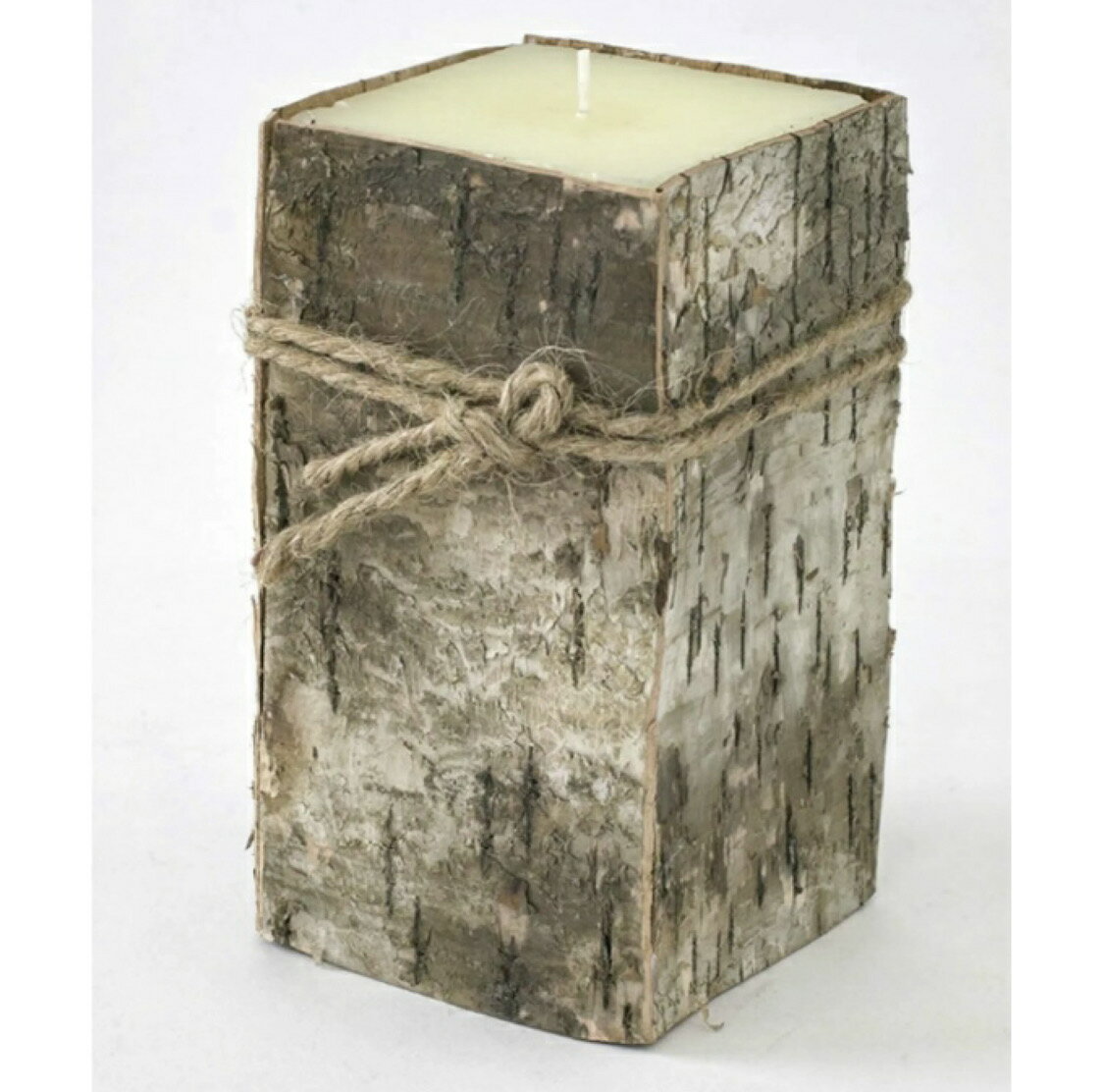 キャンドルランプ ランタン バークキューブキャンドル Lサイズ ろうそく キャンドルライト おしゃれ シンプル インテリア [2]