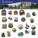 ステッカー stickerpack Lサイズ OUTDOOR 山 森 湖 動物 モチーフ アウトドア ライフ おしゃれ かっこいい インテリア シール かわいい メイドインUSA お取り寄せ商品