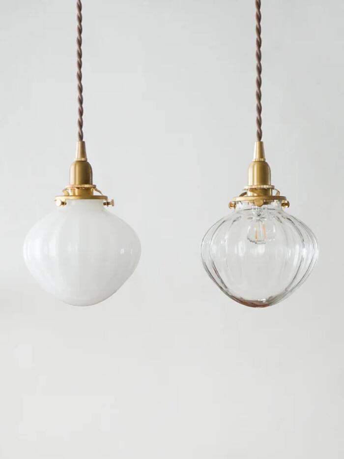 Rakuten - 【シェード単品】ガラスシェード フルクト Sサイズ 照明 クリア ホワイト おしゃれ シンプル 北欧 ナチュラル インテリア ガラス ペンダントシェード AXCIS アクシス