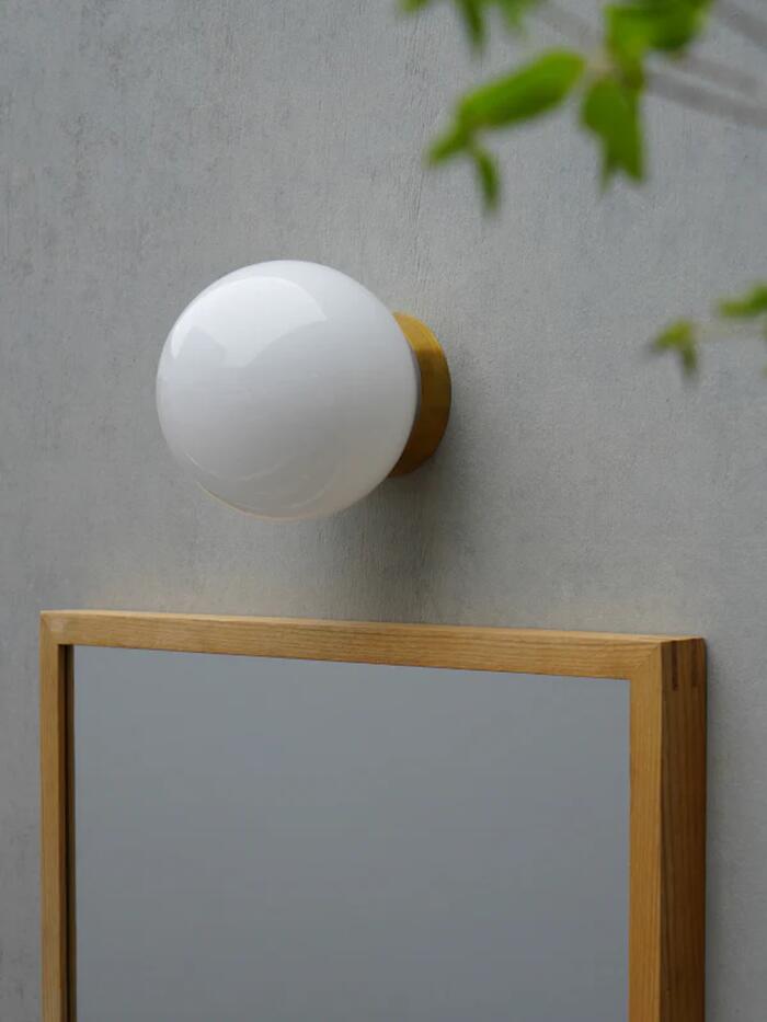 Table, Paper Lamps - ガラスグローブエントランスライト 照明 おしゃれ かわいい インテリア シンプル 北欧 ライト エントランスライト ガラス 玄関 AXCIS アクシス