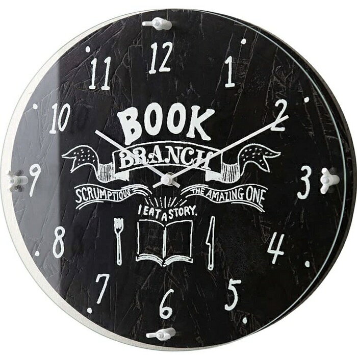 訳あり 外箱汚れ Holiday Clock ホリデークロック ブラック 掛け時計 時計 お洒落 おしゃれ かわいい 北欧 壁掛け時計 インテリア リビング ダイニング 一人暮らし スイープムーブメント 雑貨 ポップ インターフォルム [2]