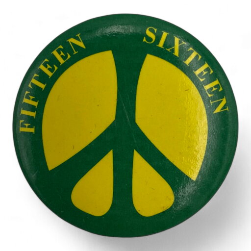 バッジ ピース FIFTEEN SIXTEEN かっこいい デザイン バッジ ピース FIFTEEN SIXTEEN かっこいい デザイン