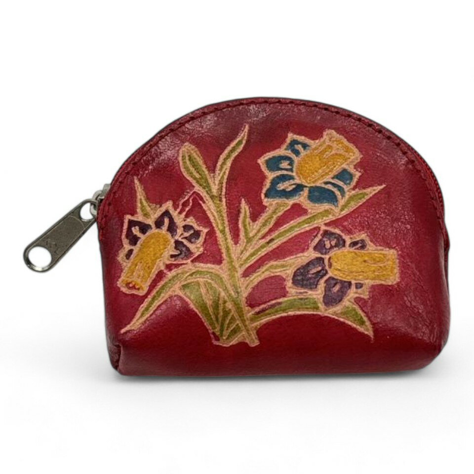 小銭入れ コインケース 柄 おしゃれ レッド