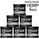 HEMP ヘンプ ブラックムスク ゲル缶 6セット 置き型 車 芳香剤 部屋 トイレ アロマ 雑貨 カーフレグランス BLACK MUSK