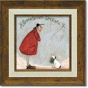絵画 サムトフト 【スペシャルな何か】 インテリア 壁掛け 額入り 23.5cm アート イギリス 女性作家 リビング 玄関 北欧 雑貨 新築祝い 誕生日 プレゼント トイレ 飾り 贈り物 ポスター ゲル加工