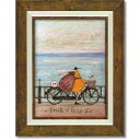 絵画 サムトフト 【フレッシュエアーの浜辺】 インテリア 額入り 壁掛け アート イギリス 女性作家 リビング 玄関 北欧 雑貨 結婚祝い 誕生日 プレゼント トイレ ポスター 飾り 贈り物