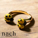 nach 黄色のテントウムシ 指輪 レディース おしゃれ リング フランス ブランド 小物 アクセサリー かわいい 昆虫 ギフト 女性 送料無料 ナッシュ