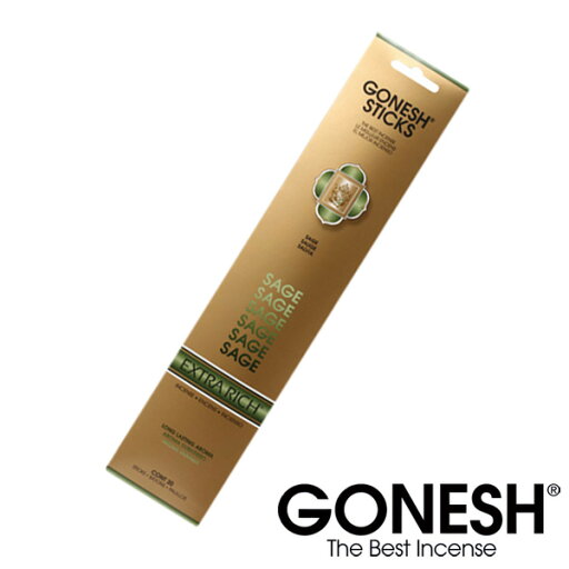 GONESH ガーネッシュ セージ お香 スティック SAGE 御香 アメリカ 人気 ブランド ハーブ 香り 【ガネッシュ GONESH】 GONESH ガーネッシュ セージ お香 スティック SAGE 御香 アメリカ 人気 ブランド ハーブ 香り 【ガネッシュ GONESH】