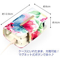 アイコスケースiQOSアイコスタバコ専用アイコスケースおしゃれアイコスケース手帳型カバーオシャレお洒落アイコスケース可愛い花柄花レディース女性かわいいカワイイアイコスケースiQOSケース