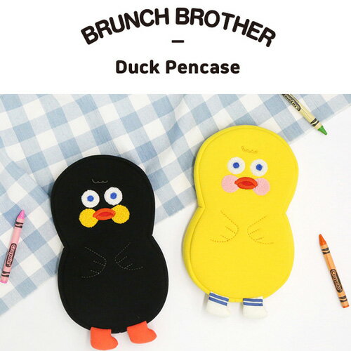 楽天zakka sara-i shop【10％ sale 6/11迄】マルチケース brunch brother ペンケース モバイルバッテリー 充電器ケース 化粧ポーチ ケース ポーチ かわいい コスメポーチ リップ メイク メイクケース アヒル 小物入れ バッテリーケース おしゃれ オシャレ 可愛い レディース カワイイ