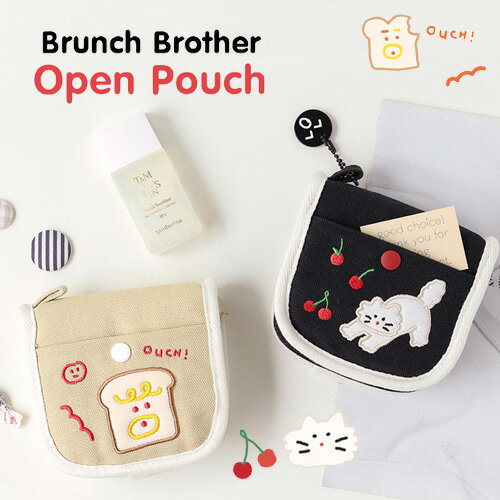 マルチケース brunch brother 韓国雑貨 ROMANE モバイルバッテリー 充電器ケース 化粧ポーチ ケース ポーチ かわいい コスメポーチ リップ メイク メイクケース 化粧ポーチ 小物入れ バッテリーケース おしゃれ オシャレ 可愛い レディース カワイイ メール便で送料無料