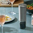 toffy 電動ソルト&ペッパーミル K-EM1-SV 電動ミル ペッパー スパイスミル 電動 塩 コショウ 挽き目 粗さ 調節 セラミック刃 調味料 岩塩 胡...