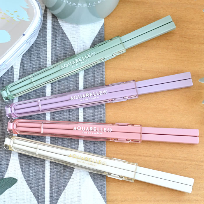 弁当 箸 サブヒロモリ アクアレール 抗菌箸&ハーフケース 箸 食洗機対応 箸セット 携帯 すべり止め 日本製 お弁当 おしゃれ かわいい セット ホワイト シ...