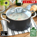 【5月15日はP最大10倍祭】【レビュー特典付】両手鍋 20cm GREENPAN グリーンパン キャセロール 20cm 蓋付き ヴェニス プロ グリーンパン ...