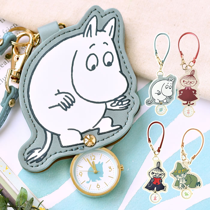 【5/25は全品ほぼP10倍】チャーム 時計 ムーミン MOOMIN ダイカットチャームウォッチ 懐中時計 レディース キーホルダー 時計 一年保証 ムーミン 北欧 キーホルダー クリスマス 母の日 プレゼント 通学 可愛い 通勤 高品質 レディース 腕時計 バッグ