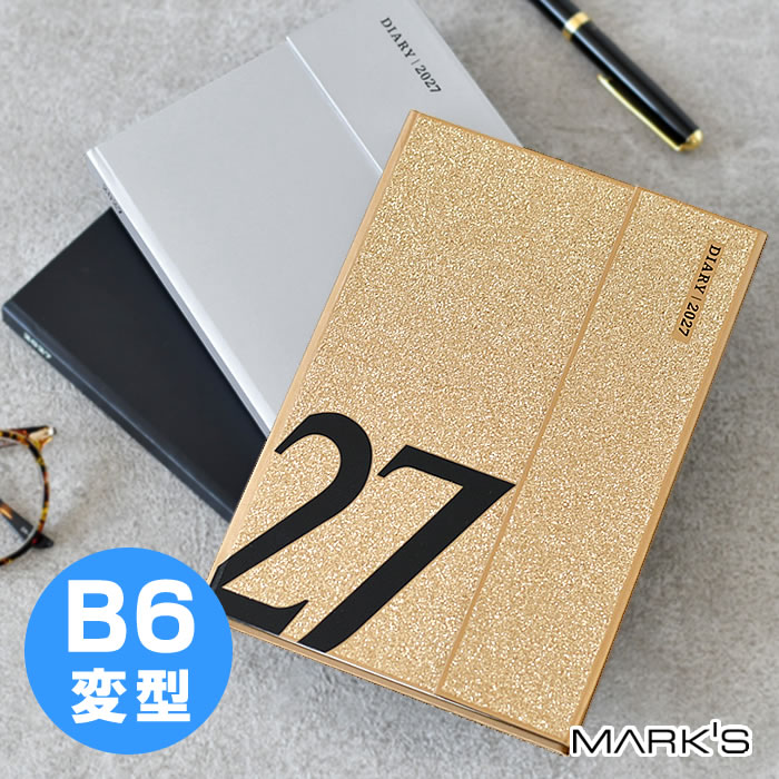 手帳 2027 マークス マグネット27 B6変型 ウィークリー・レフト 27WDR-CH02 2027年 手帳 手帳