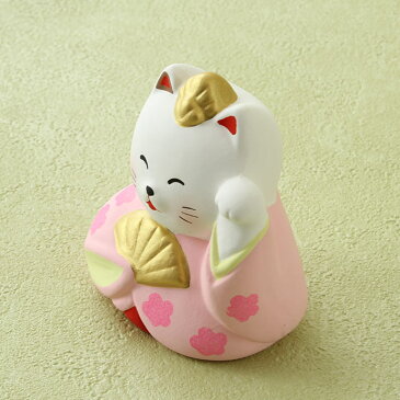 万古焼ねこのひな人形 雅籠付 1組【招き猫/ねこ/ネコ/ひな祭り/お祝い/籠/屏風/可愛い/かわいい/置物/インテリア/贈り物/ギフト/プレゼント】