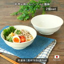 【2個set】美濃焼 広口 麺鉢 2個セット日本製 径19.5cm 1000ml どんぶり 鉢 大鉢 盛鉢 中鉢 丼 丼鉢 丼ぶり セット 磁器 容器 ラーメン...