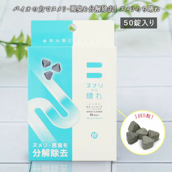 【BF最大1000円OFFクーポン配布中 11/27まで】ヌメリのち晴れ 排水管用 50錠入り排水管 排水 ぬめり 排水管洗浄剤 パイプ洗浄 パイプクリーナー ...
