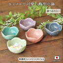 【選べるカラー】美濃焼 梅型 小付鉢 紫 ピンク 藍 エメラルドグリーン ヒワ 小鉢 醤油皿 箸休め 日本製 美濃焼 国産 おしゃれ かわいい 花 花型 梅 梅...