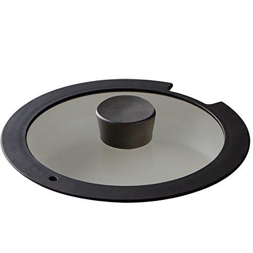 アイリスオーヤマ フライパン ガラス蓋 ふた ダイヤモンドコートパン 28cm ブラック H-IS-GL28