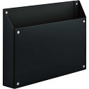 キングジム 書類ボックス マグケース マグネット付 A4ヨコ 黒 4785-BK