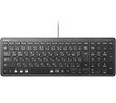 エレコム キーボード 有線 パンタグラフ コンパクトキーボード ブラック TK-FCP097BK
