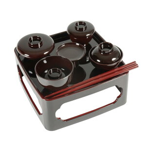 【お買い物マラソンP47倍★39ショップ限定2倍】サンメニー 本格 仏膳 5.5寸 仏壇用 山中漆器 日本製 お霊供膳 お供え膳 セット 仏具 仏膳セット 仏膳器 仏膳台 現代 仏壇 仏具小物 タメ 毎日のお供え お参りに 手元供養 ペット 供養 小さな スペース にも 飯碗 汁椀 平椀