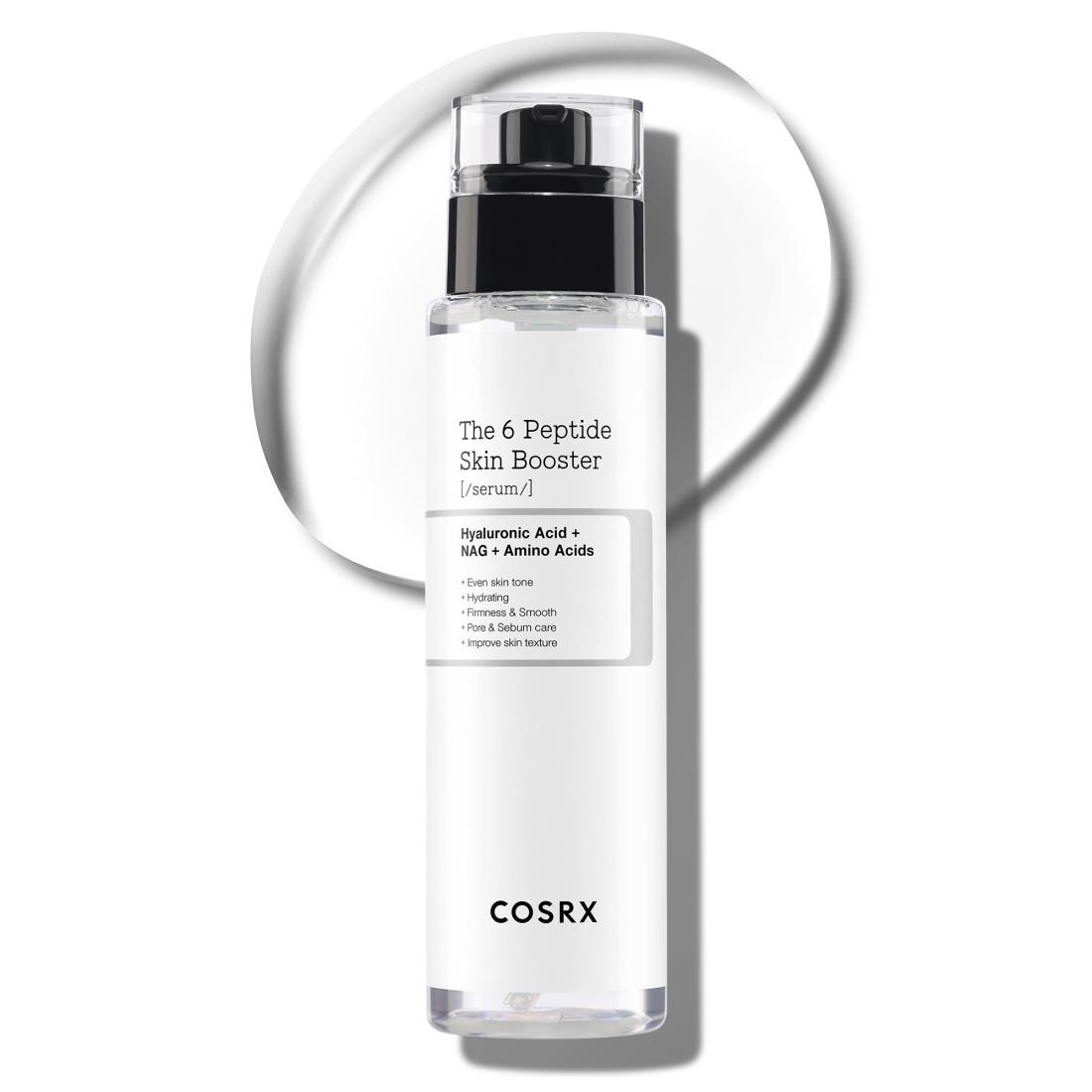 COSRX ペプチドブースター美容液 ペプチド6スキ ンブースター150mL ペプチド ナイアシンアミド ヒアルロン酸 アデノシン アラントイン セ ラム 乳液 トナー NMF ダーマ 研究 保湿 水分補給 万能美容液 導入液 Peptide Serum