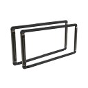 【7/15★5と0の日★他イベント中】槌屋ヤック(Tsuchiya Yac) 車内用品 ナンバーフレーム セット タイト ブラック 390mm×205mm×25...