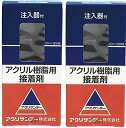 【7/20★5と0の日★お買い物マラソン】Nikitea アクリサンデー アクリル接着剤 注入器付 30ml 14-3201 2個セット