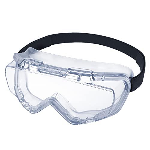 山本光学(Yamamoto Kogaku) YG-1001 ゴーグル 視界が広い 耐衝撃性構造 独自開発レンズ 可閉式通気孔付き 眼鏡・マスク併用可 正面・側面...