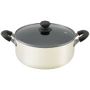 【お買い物マラソンP47倍★39ショップ限定2倍】アイリスオーヤマ 鍋 26cm ガス火/IH対応 蓋付き ダイヤモンドコート 長持ち こびりつきにくい お手入れ簡単 DIS-P26 ホワイト
