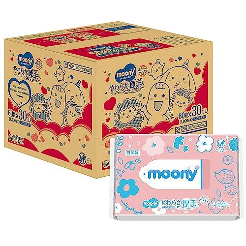 【おしりふき】ムーニー おしりふき やわらか厚手素材 純水99% 詰替 1800枚(60枚入×30)無添加(アル コール・香料・パラベン不使用)日本製 ケース品【ネット限定】 【おしりふき】ムーニー おしりふき やわらか厚手素材 純水99% 詰替 1800枚(60枚入×30)無添加(アル コール・香料・パラベン不使用)日本製 ケース品【ネット限定】