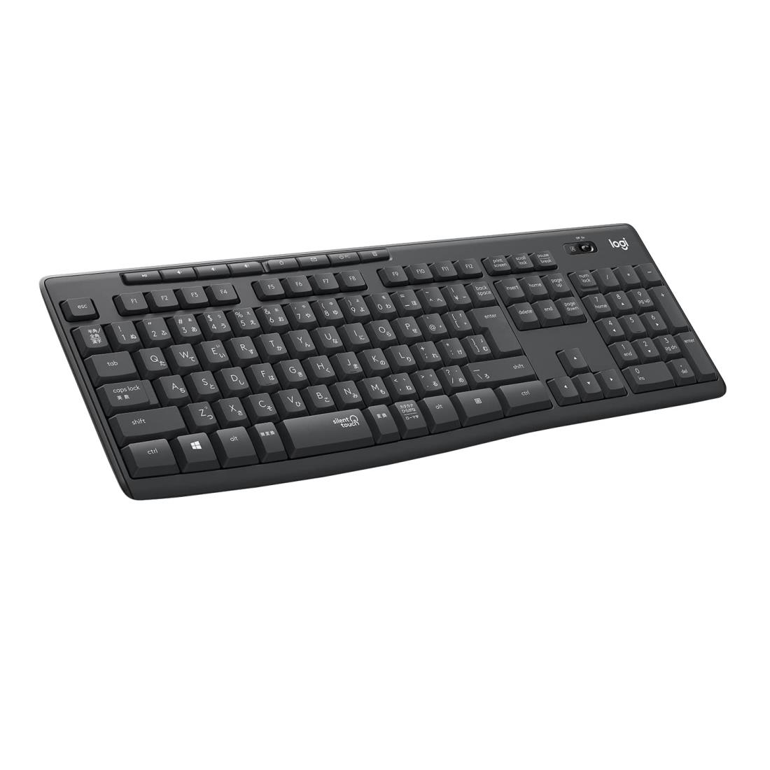 ロジクール ワイヤレスキーボード K295GP 静音 耐水 キーボード 無線 Unifying K295 windows chrome グラファイト 国 内 正 規 品