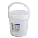 【P最大47倍★お買い物マラソン】JEJアステージ ふた付バケツ #10 W約28×H約27.3cm ホワイト