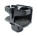 【SUP! P最大18倍】槌屋ヤック(Tsuchiya Yac) 車内用品 ドリンクホルダー USB 付き コンパクトWドリンク ブラック PF-393
