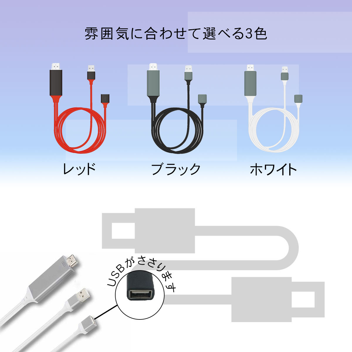 【送料無料】iPhone HDMI変換ケーブル Android アンドロイド テレビ アイフォン USB 接続ケーブル Lightning HDMI TYPE-C 高解像度 iPad PC パソコン 対応 ライトニングケーブル スマホ ゲーム TV 在宅 テレワーク HDMIケーブル モニター